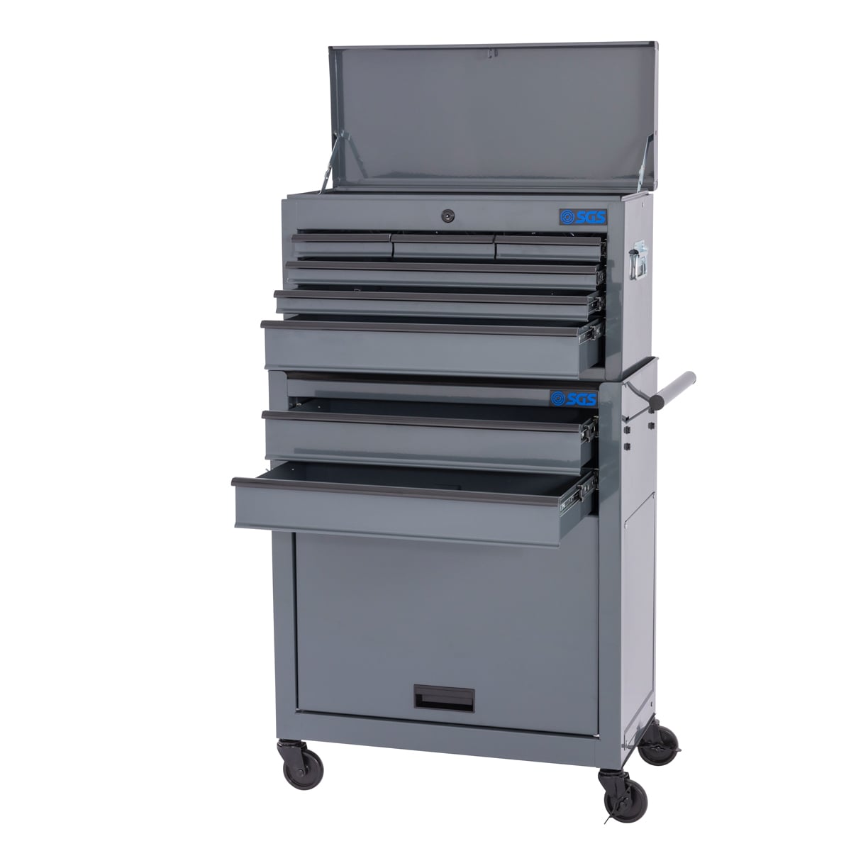 SGS Mechanics 8 Drawer Tool Box Chest & Roller Cabinet | Grey